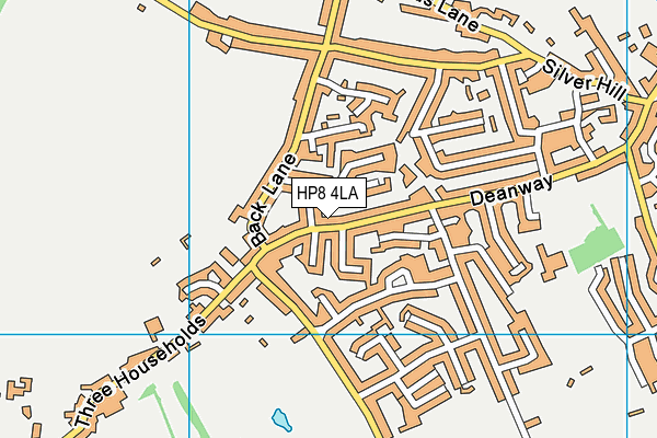 HP8 4LA map - OS VectorMap District (Ordnance Survey)