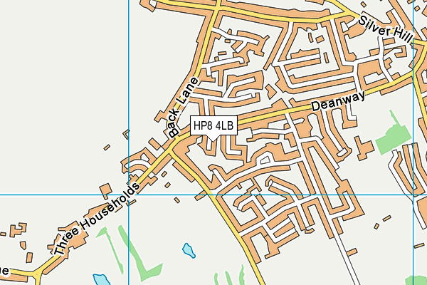 HP8 4LB map - OS VectorMap District (Ordnance Survey)