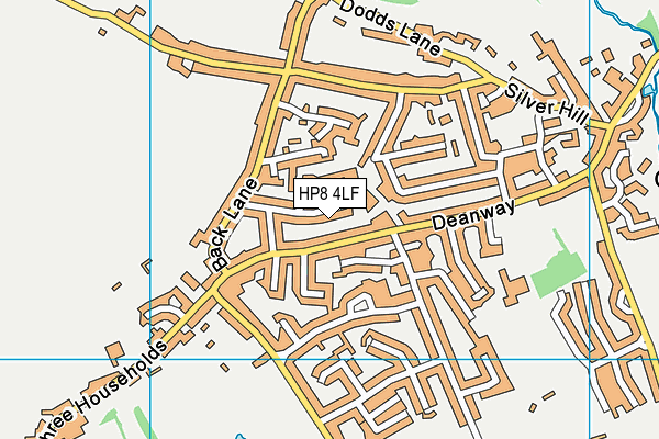 HP8 4LF map - OS VectorMap District (Ordnance Survey)