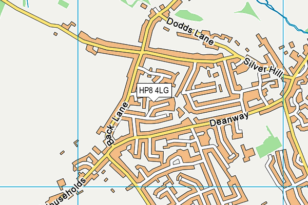 HP8 4LG map - OS VectorMap District (Ordnance Survey)