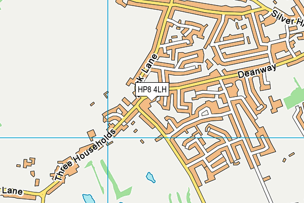 HP8 4LH map - OS VectorMap District (Ordnance Survey)