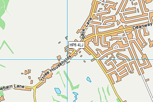 HP8 4LJ map - OS VectorMap District (Ordnance Survey)