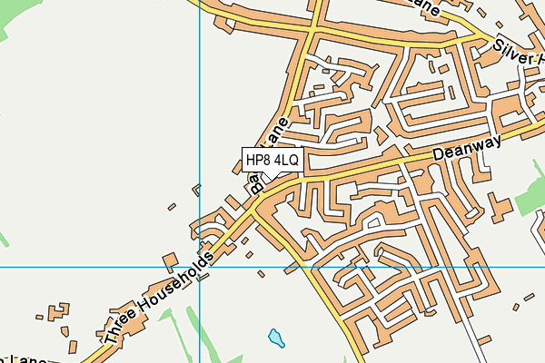HP8 4LQ map - OS VectorMap District (Ordnance Survey)