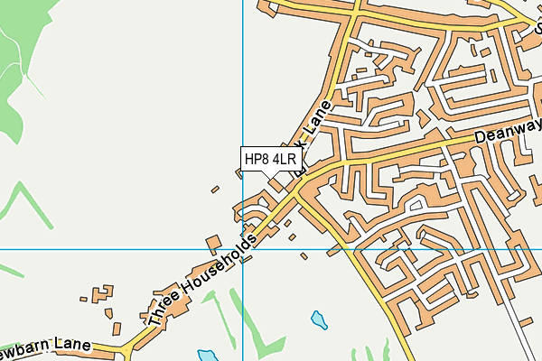 HP8 4LR map - OS VectorMap District (Ordnance Survey)