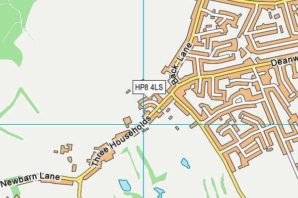 HP8 4LS map - OS VectorMap District (Ordnance Survey)