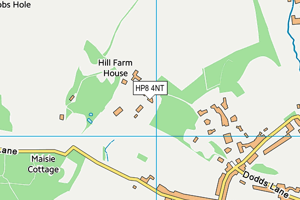 Map of CSG HILL FARM LANE AND OTHERS COMMUNITY INTEREST COMPANY at district scale
