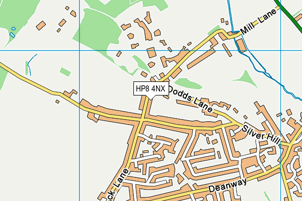 HP8 4NX map - OS VectorMap District (Ordnance Survey)