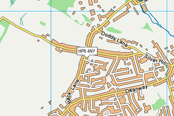 HP8 4NY map - OS VectorMap District (Ordnance Survey)