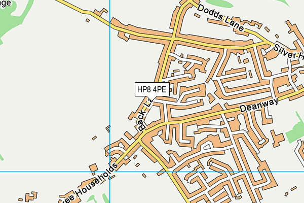 HP8 4PE map - OS VectorMap District (Ordnance Survey)