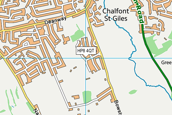 HP8 4QT map - OS VectorMap District (Ordnance Survey)