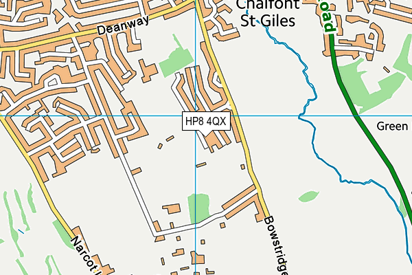 HP8 4QX map - OS VectorMap District (Ordnance Survey)