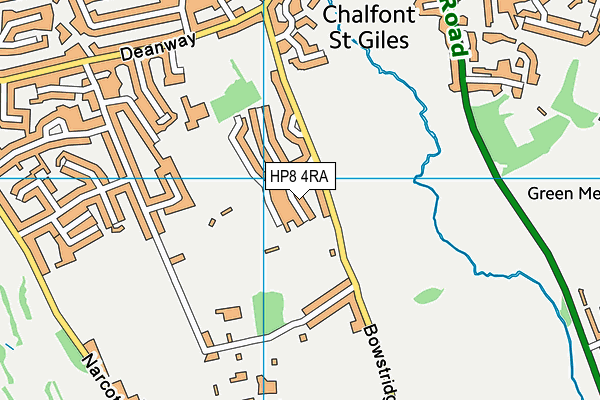 HP8 4RA map - OS VectorMap District (Ordnance Survey)