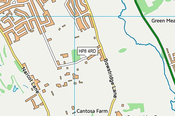 HP8 4RD map - OS VectorMap District (Ordnance Survey)