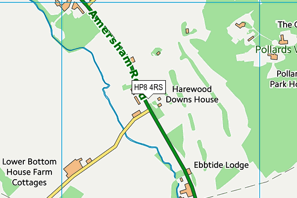 HP8 4RS map - OS VectorMap District (Ordnance Survey)