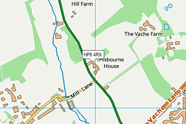 HP8 4RX map - OS VectorMap District (Ordnance Survey)