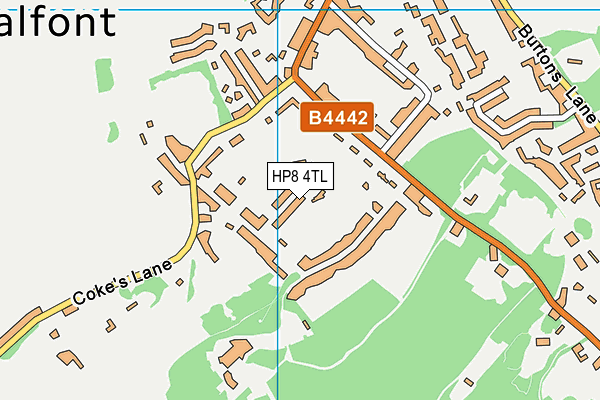 HP8 4TL map - OS VectorMap District (Ordnance Survey)