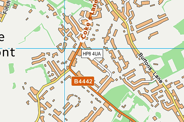 HP8 4UA map - OS VectorMap District (Ordnance Survey)