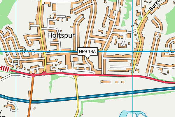 HP9 1BA map - OS VectorMap District (Ordnance Survey)