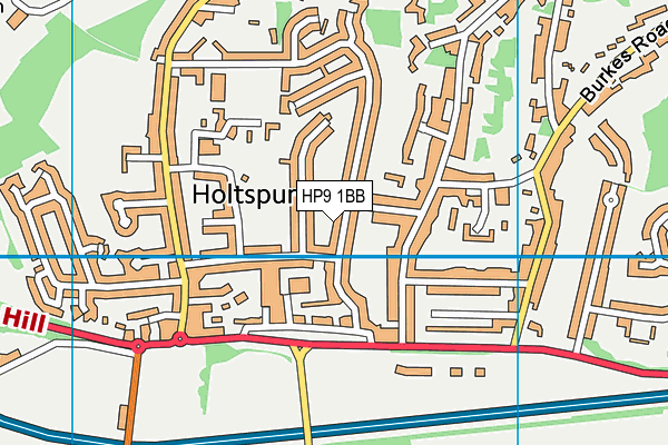 HP9 1BB map - OS VectorMap District (Ordnance Survey)