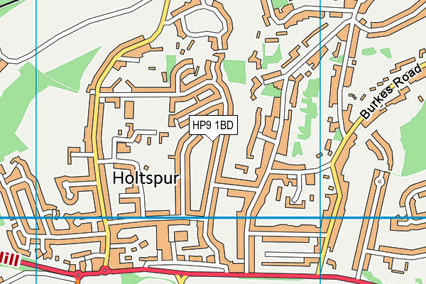 HP9 1BD map - OS VectorMap District (Ordnance Survey)