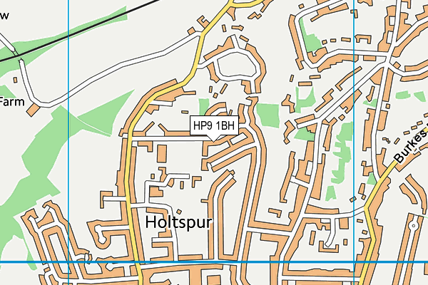 Holtspur & Pre-school map (HP9 1BH) - OS VectorMap District (Ordnance Survey)