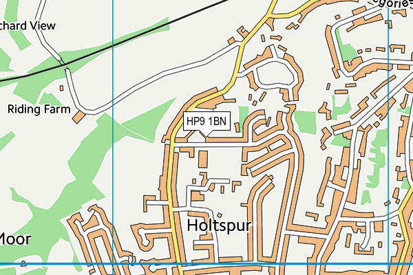 HP9 1BN map - OS VectorMap District (Ordnance Survey)