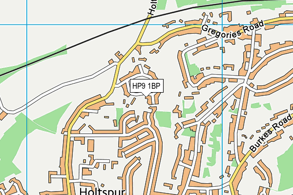 HP9 1BP map - OS VectorMap District (Ordnance Survey)