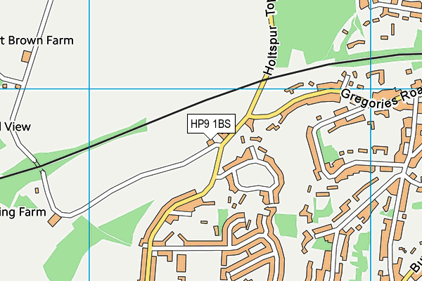 HP9 1BS map - OS VectorMap District (Ordnance Survey)