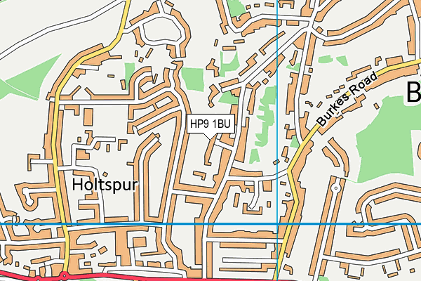 HP9 1BU map - OS VectorMap District (Ordnance Survey)