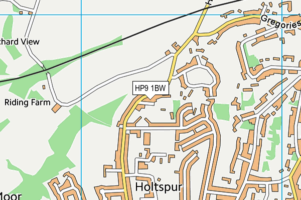 HP9 1BW map - OS VectorMap District (Ordnance Survey)