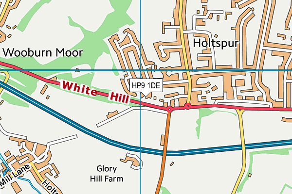 HP9 1DE map - OS VectorMap District (Ordnance Survey)