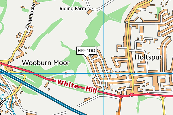 HP9 1DQ map - OS VectorMap District (Ordnance Survey)