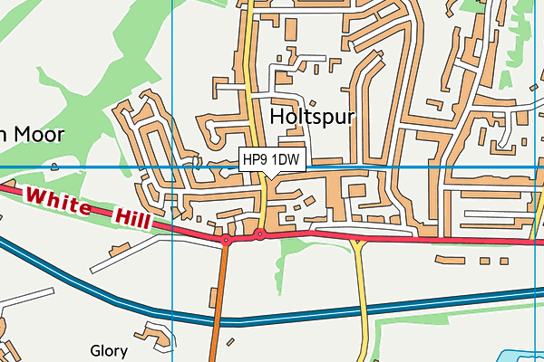 HP9 1DW map - OS VectorMap District (Ordnance Survey)