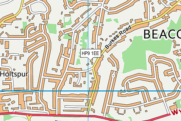 HP9 1EE map - OS VectorMap District (Ordnance Survey)