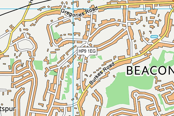 HP9 1EG map - OS VectorMap District (Ordnance Survey)