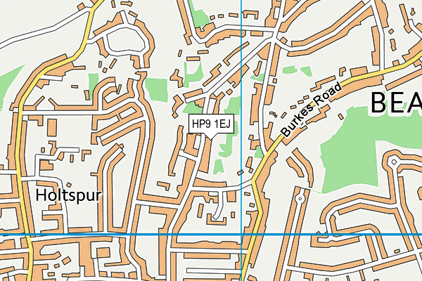 HP9 1EJ map - OS VectorMap District (Ordnance Survey)