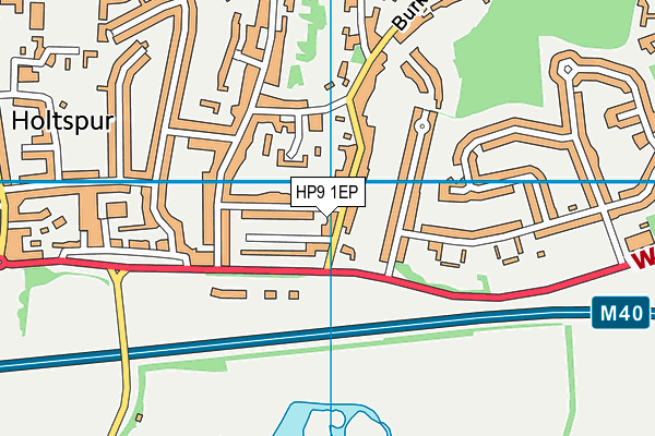 HP9 1EP map - OS VectorMap District (Ordnance Survey)