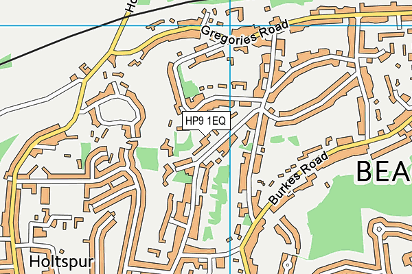 HP9 1EQ map - OS VectorMap District (Ordnance Survey)