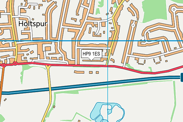 HP9 1ES map - OS VectorMap District (Ordnance Survey)