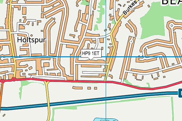 HP9 1ET map - OS VectorMap District (Ordnance Survey)