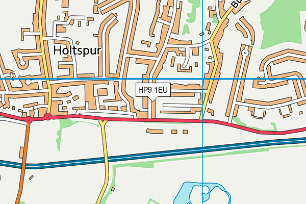 HP9 1EU map - OS VectorMap District (Ordnance Survey)