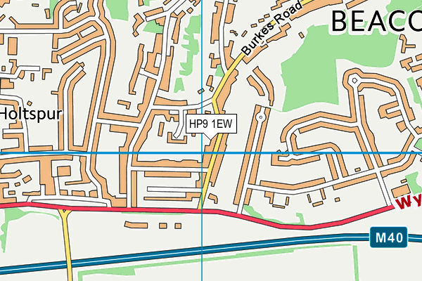 HP9 1EW map - OS VectorMap District (Ordnance Survey)