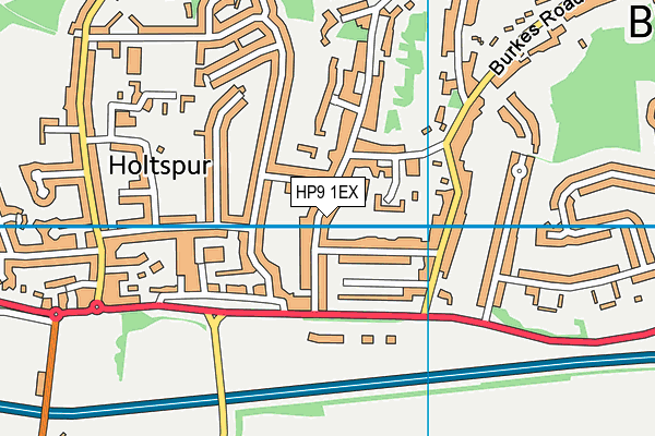 HP9 1EX map - OS VectorMap District (Ordnance Survey)