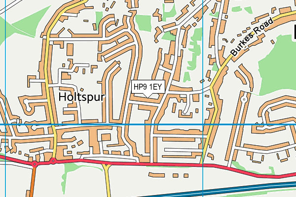 HP9 1EY map - OS VectorMap District (Ordnance Survey)