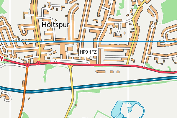 HP9 1FZ map - OS VectorMap District (Ordnance Survey)