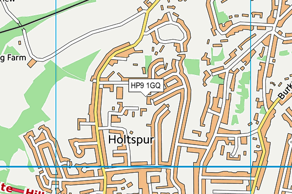 HP9 1GQ map - OS VectorMap District (Ordnance Survey)
