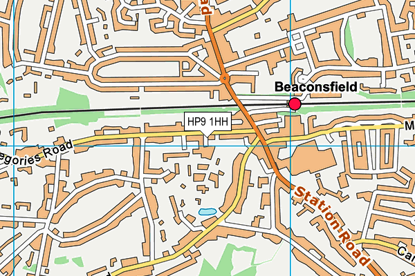 HP9 1HH map - OS VectorMap District (Ordnance Survey)