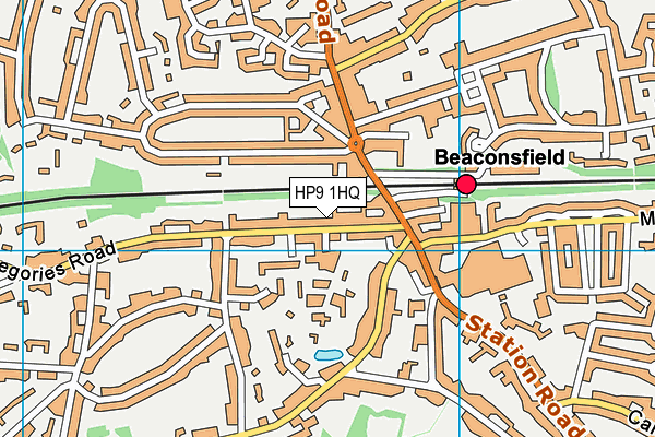 HP9 1HQ map - OS VectorMap District (Ordnance Survey)