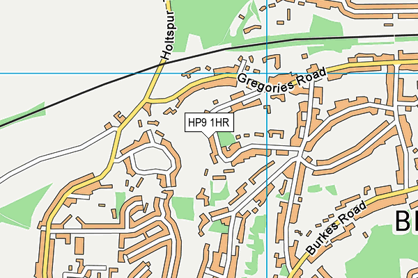 HP9 1HR map - OS VectorMap District (Ordnance Survey)
