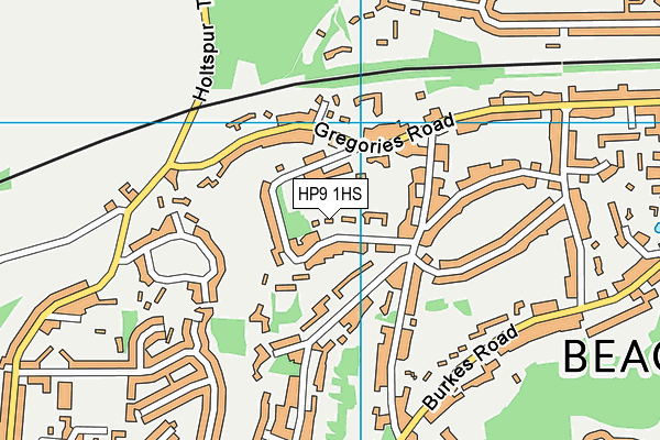 HP9 1HS map - OS VectorMap District (Ordnance Survey)